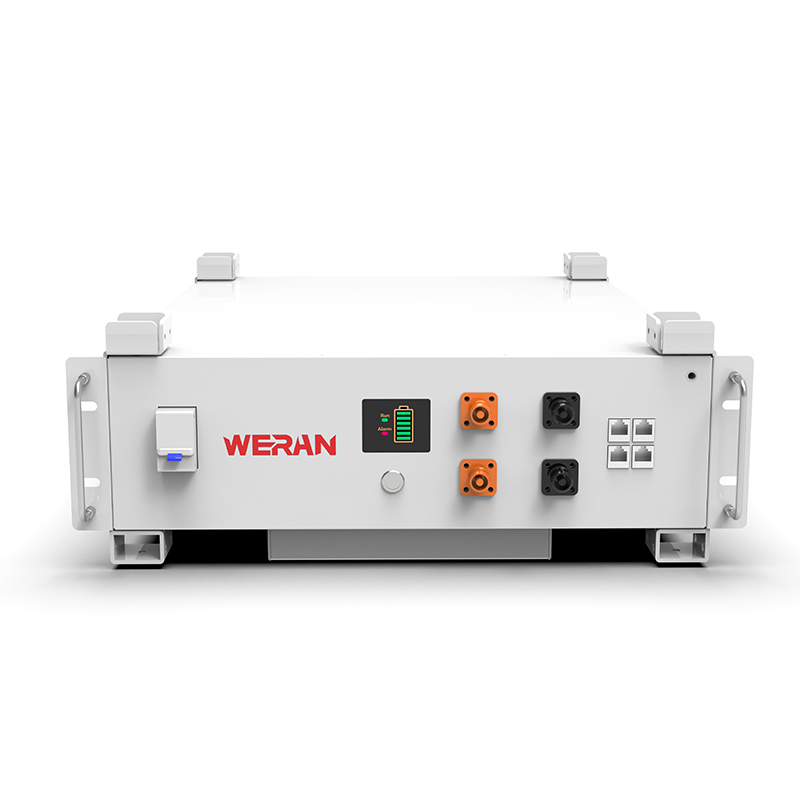 WERAN WRL-48100RW 51,2V 100Ah LiFePO4 Raf Pil (5,12kWh) – 8000 Döngü, CAN/RS485, İstiflenebilir Ev ESS