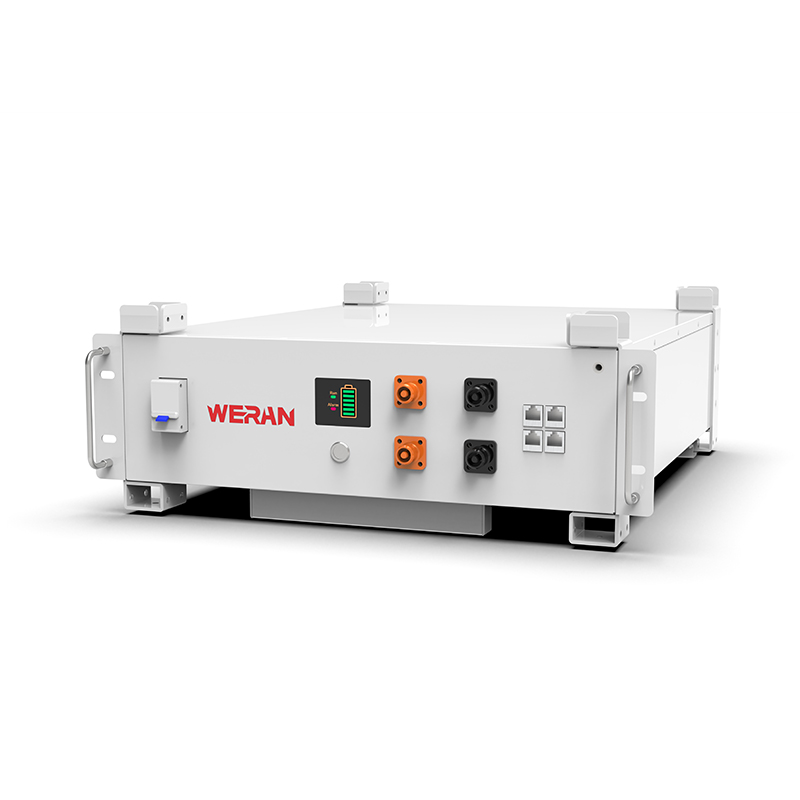 WERAN WRL-48100RW 51,2V 100Ah LiFePO4 Raf Pil (5,12kWh) – 8000 Döngü, CAN/RS485, İstiflenebilir Ev ESS