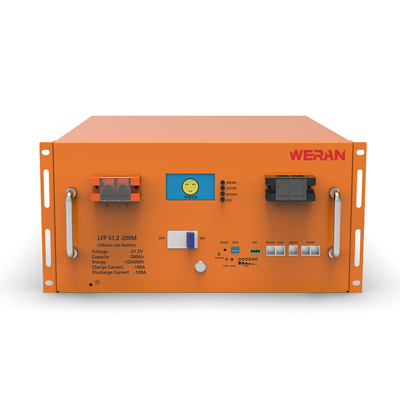 WERAN WRL-48200RO 51.2V 200Ah LiFePO4 Raf Pil (10.24kWh) – 8000 Döngü, Yüksek Akım, Modüler Güneş Enerjisi Depolama