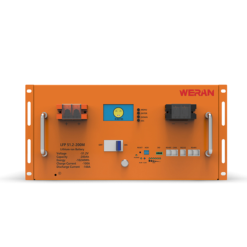 WERAN WRL-48200RO 51.2V 200Ah LiFePO4 Raf Pil (10.24kWh) – 8000 Döngü, Yüksek Akım, Modüler Güneş Enerjisi Depolama
