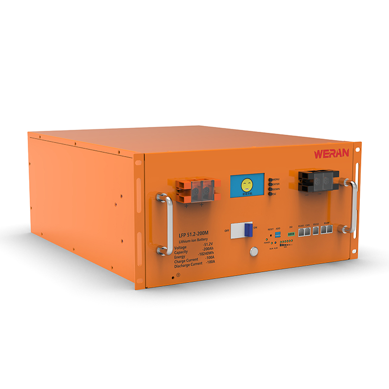 WERAN WRL-48200RO 51.2V 200Ah LiFePO4 Raf Pil (10.24kWh) – 8000 Döngü, Yüksek Akım, Modüler Güneş Enerjisi Depolama