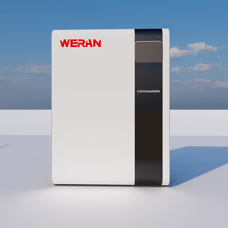 WERAN 51.2V 100Ah 5.12kWh Konut Güneş Enerjisi Depolama için Duvara Monte LiFePO4 Pil